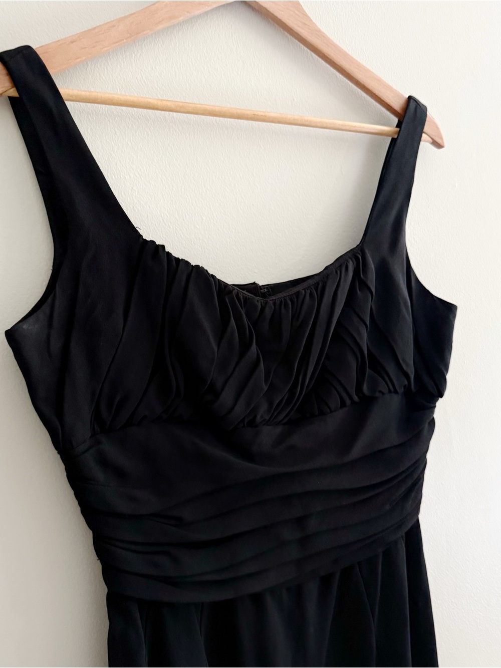 Gigi Young 1950s Classic Black Chiffon Sleeveless Cocktail Wiggle Dress - Picture 2 of 8